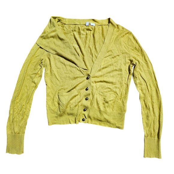 Moth Sweaters - Moth Anthropologie Asymmetric Drape Knit Cardigan Sweater‎ S Boho Jawbreaker Y2K